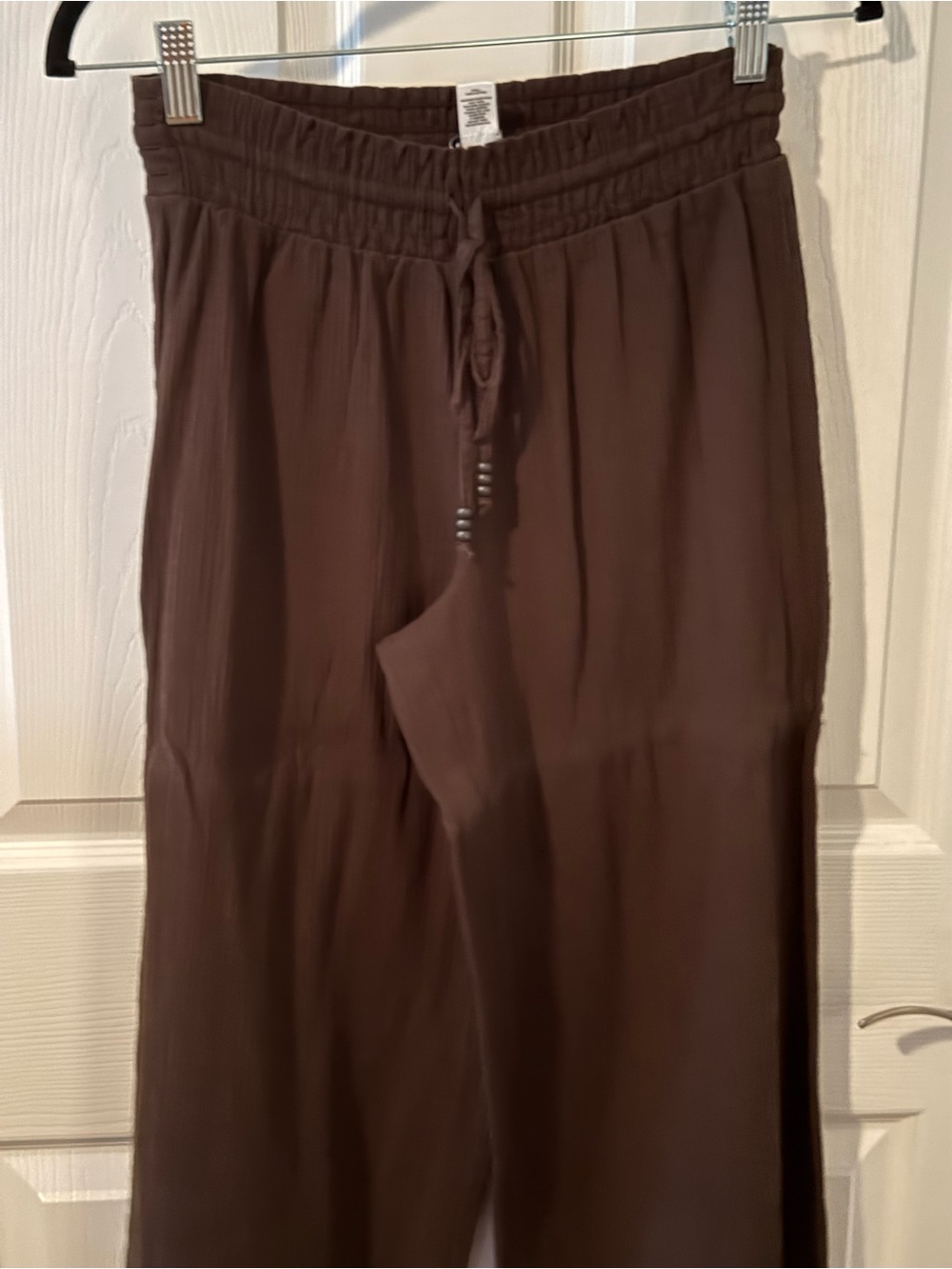 LOFT Brown Drawstring Jogger Pants